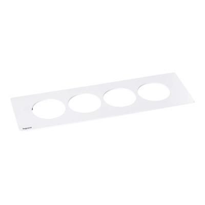  DISQIN PLAQUE 4 POSTES BLANC 