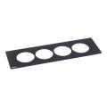 DISQIN PLAQUE 4 POSTES NOIR 