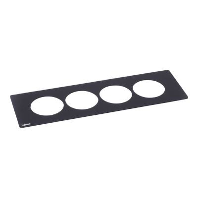  DISQIN PLAQUE 4 POSTES NOIR 