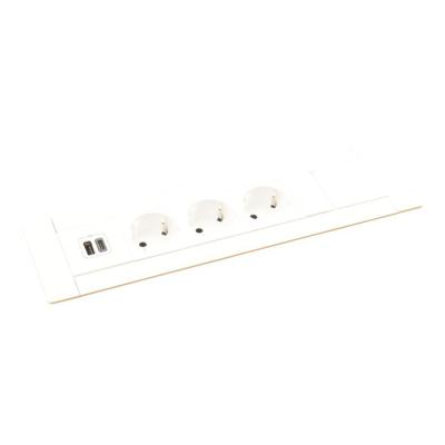  MULTILINK MUR BLC 3PC USB A+C 