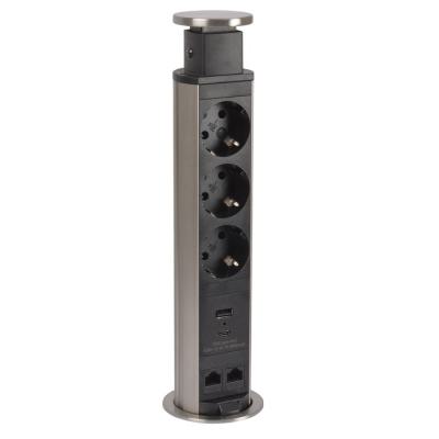  TOWER 60 3 PC SCH 2RJ USB A+C 