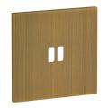  PLAQU 1P POUR USB EPURE BRONZE 