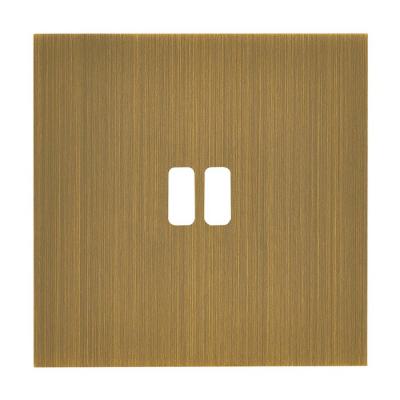  PLAQU 1P POUR USB EPURE BRONZE 