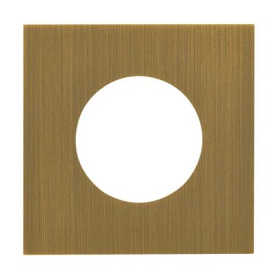  PLAQUE 2P+T EPURE BRONZE 