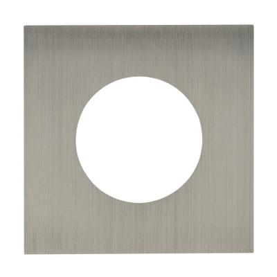  PLAQUE 2P+T EPURE ACIER BROSSE 