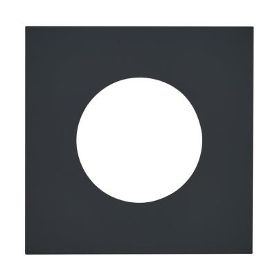  PLAQUE 2P+T EPURE NOIR MAT 