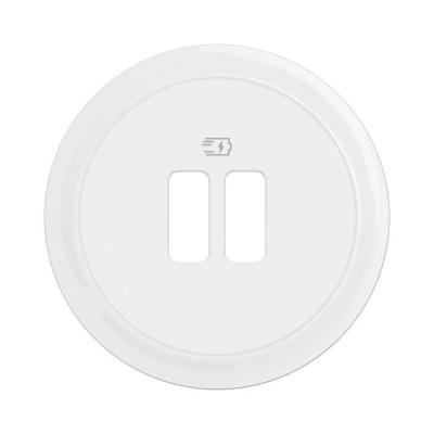  ENJO SIMPLE/DOUBLE USB BLANC 
