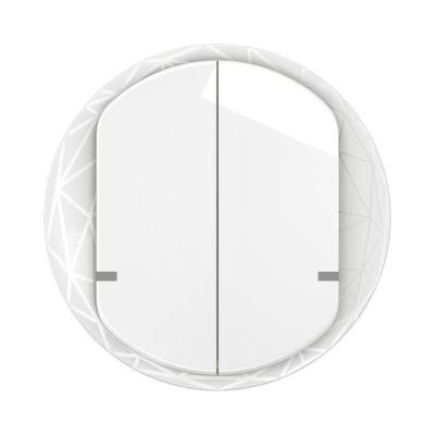  ENJO INTERRUPTEUR DOUBLE BLANC 