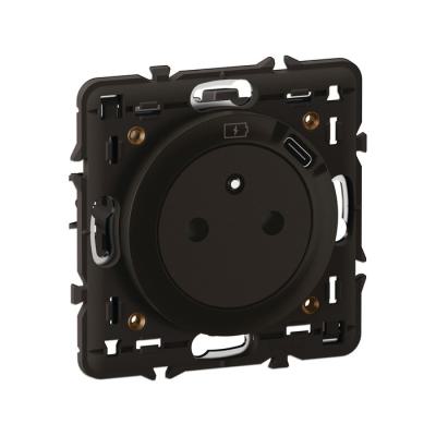  2P+T FB SURFACE +USB C NOIR FD 