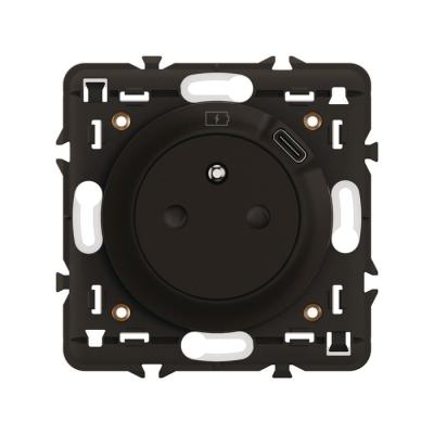  2P+T FB SURFACE +USB C NOIR FD 