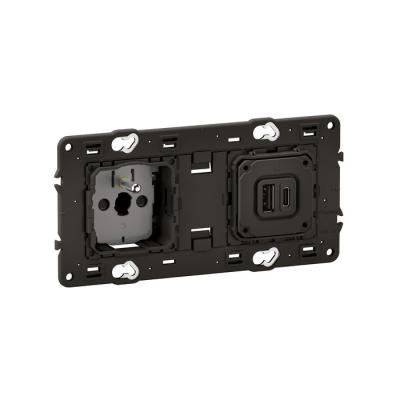  2P+T + USB A+C 20W PD 2P PRECA 