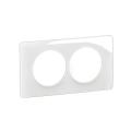  PLAQ 2P ENTR. 57 BLANC EMAILLE 