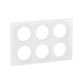  PLAQUE 2X3P BLANC EMAILLE 