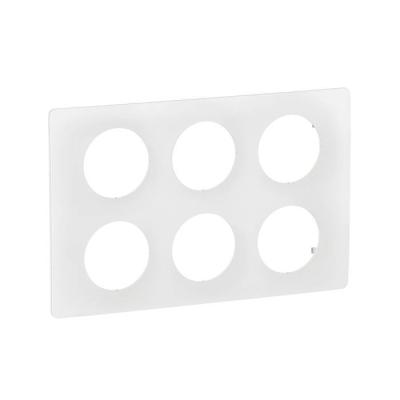  PLAQUE 2X3P BLANC EMAILLE 