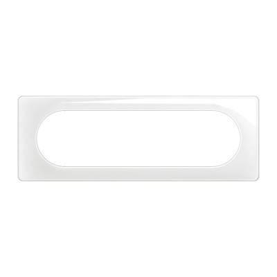  PLAQUE 6 A 8 MOD BLANC EMAILLE 