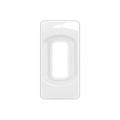  PLAQUE 1 MODULE BLANC EMAILLE 