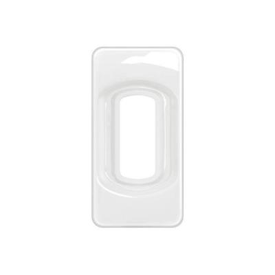  PLAQUE 1 MODULE BLANC EMAILLE 