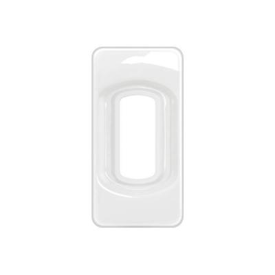  PLAQUE 1 MODULE BLANC EMAILLE 