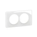  PLAQ 2P ENTR. 57 BLANC EMAILLE 