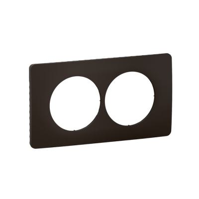  PLAQ 2P ENTR. 57MM NOIR MATT 