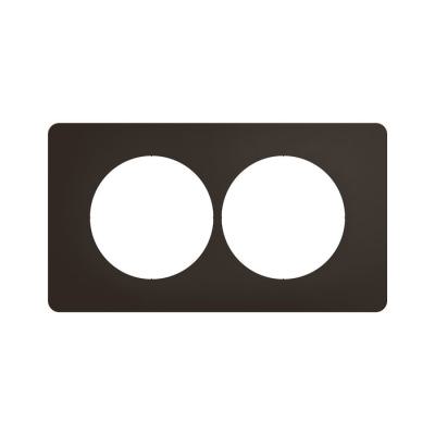  PLAQ 2P ENTR. 57MM NOIR MATT 