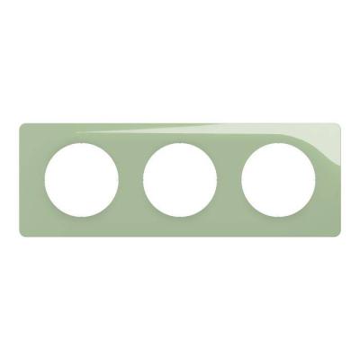  PLAQUE 3 POSTES VERT CELADON 