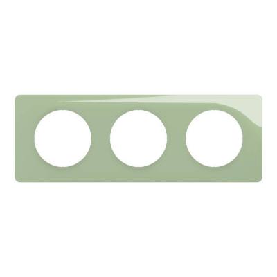  PLAQUE 3 POSTES VERT CELADON 