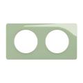  PLAQUE 2 POSTES VERT CELADON 