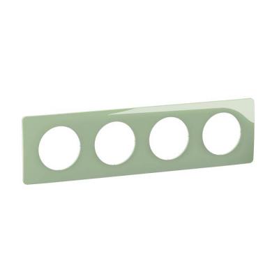  PLAQUE 4 POSTES VERT CELADON 