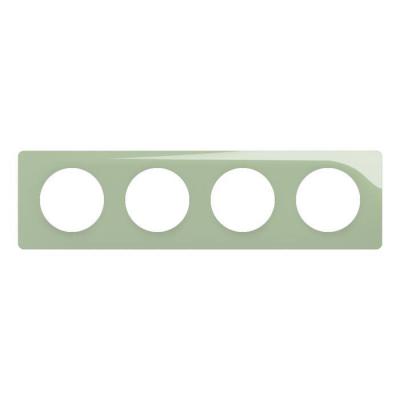  PLAQUE 4 POSTES VERT CELADON 