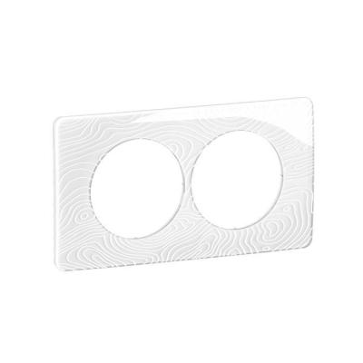  PLAQ 2P ENTR. 57 BLANC RELIEF 