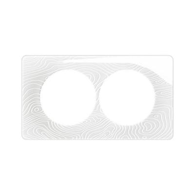  PLAQ 2P ENTR. 57 BLANC RELIEF 
