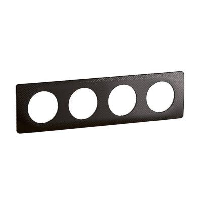  PLAQUE 4 POSTES NOIR METEORE 