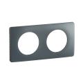 PLAQUE 2 POSTES BLEU ORAGE 