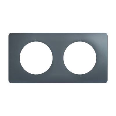  PLAQUE 2 POSTES BLEU ORAGE 