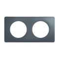  PLAQUE 2 POSTES BLEU ORAGE 