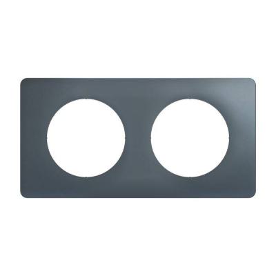  PLAQUE 2 POSTES BLEU ORAGE 