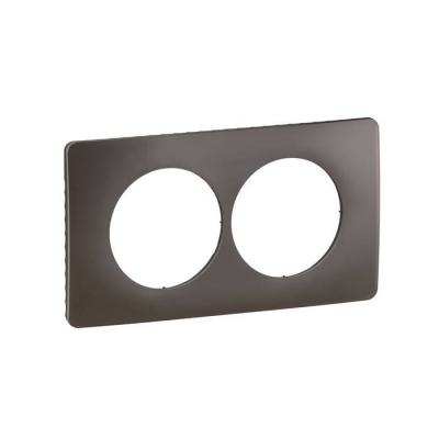  PLAQ 2P ENTR. 57MM GRIS CENDRE 
