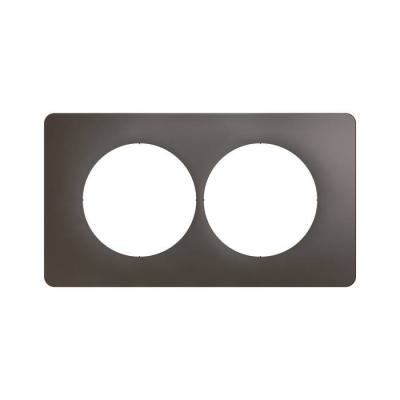  PLAQ 2P ENTR. 57MM GRIS CENDRE 