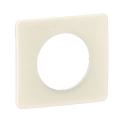  PLAQUE 1 POSTE BLANC AMANDE 