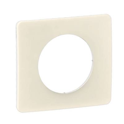  PLAQUE 1 POSTE BLANC AMANDE 