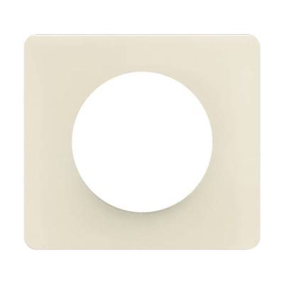  PLAQUE 1 POSTE BLANC AMANDE 