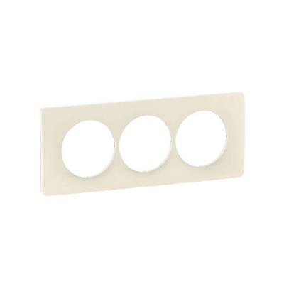  PLAQ 3P ENTR.57MM BLANC AMANDE 