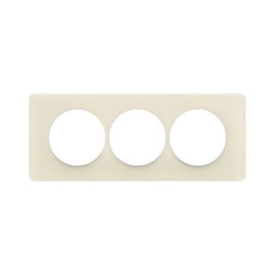  PLAQ 3P ENTR.57MM BLANC AMANDE 