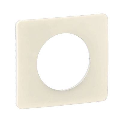  PLAQUE 1 POSTE BLANC AMANDE 
