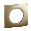  PLAQUE 1 POSTE BRONZE SATINE 
