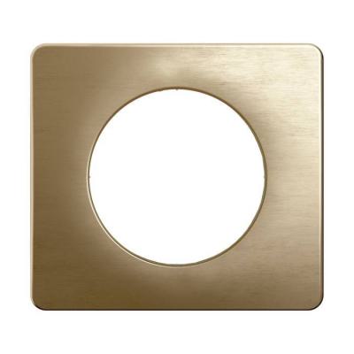  PLAQUE 1 POSTE BRONZE SATINE 