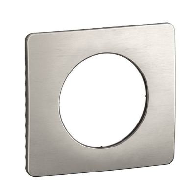  PLAQUE 1 POSTE ALU SATINE 