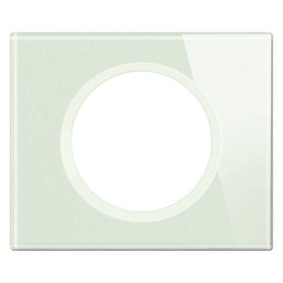  PLAQUE 1P VERRE OPALE BLANC 
