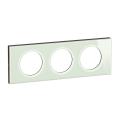  PLAQUE 3P VERRE OPALE BLANC 